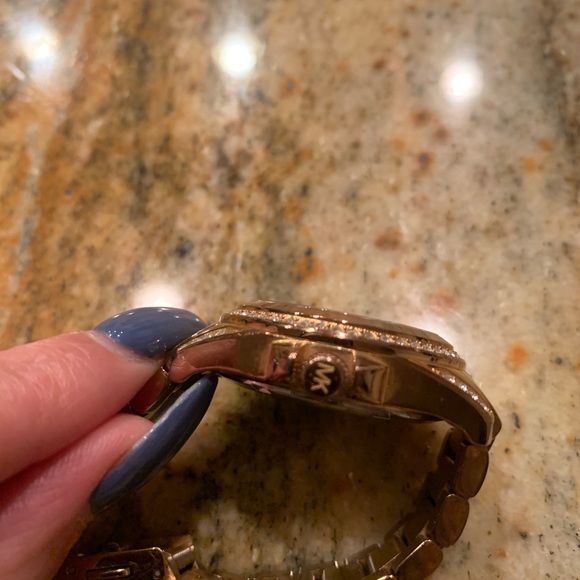 Michael Kora Rose Gold-Tone Watch - Picture 5 of 8